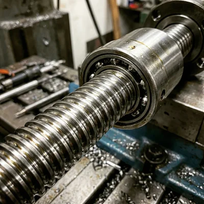 Ball Screw Assembly for Bridgeport Series I Milling Machine - Custom Machined Steel Parts ±0.01mm