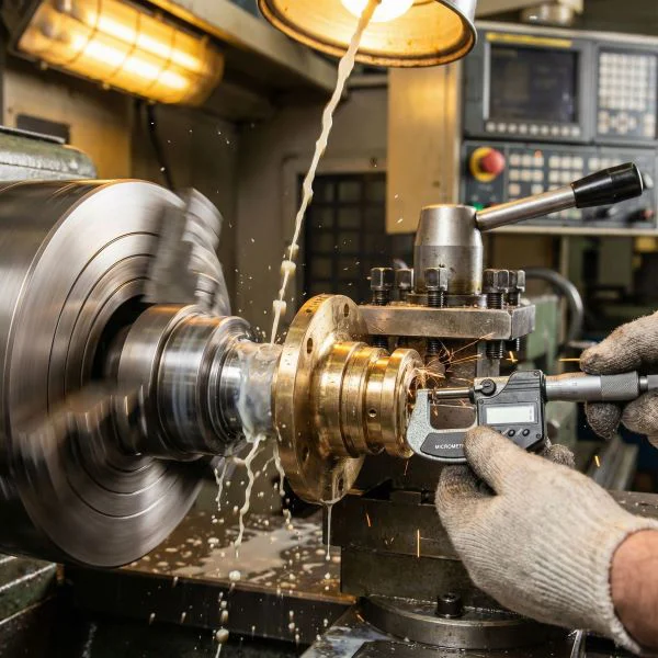 Precision CNC machining of vintage machine parts with ±0.01mm accuracy - ball screws, guide rails, and spindle components